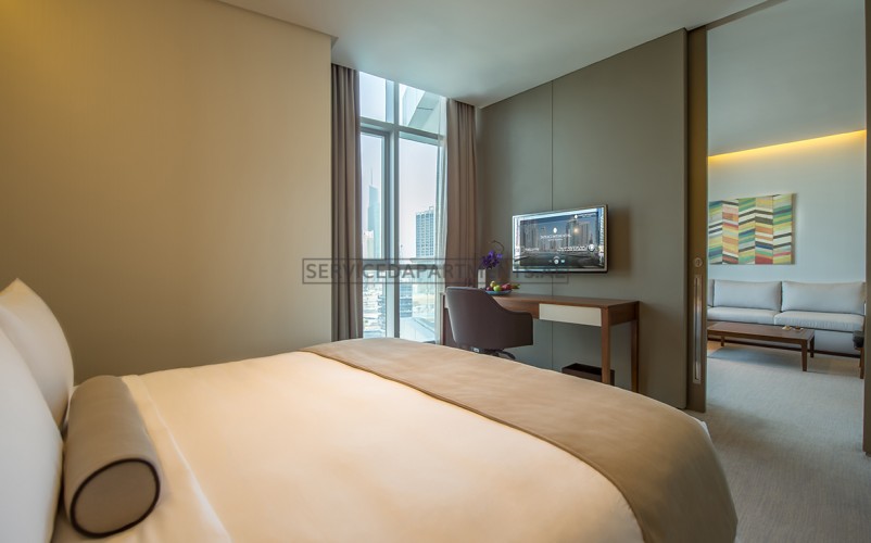 Furnished 1 Bedroom Hotel Apartment in Intercontinental Dubai Marina