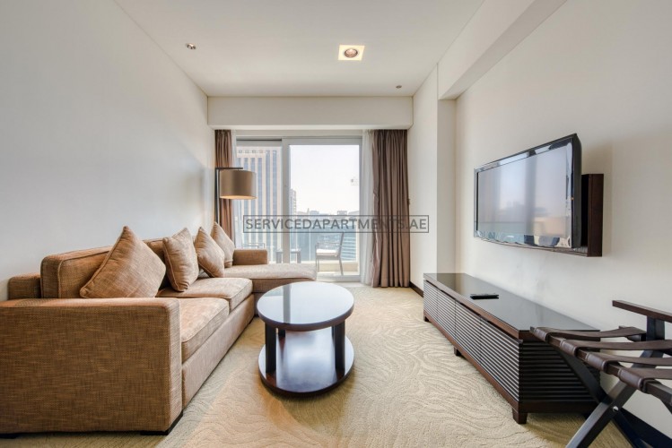 Furnished 1 Bedroom Hotel Apartment in The Address Dubai Marina Residences