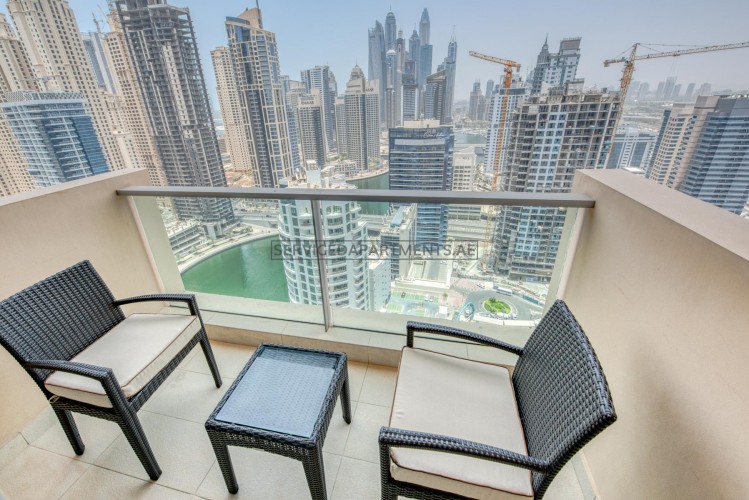 Furnished 2 Bedroom Hotel Apartment in The Address Dubai Marina Residences