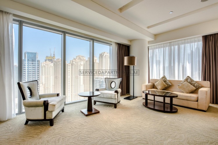 Furnished 3 Bedroom Hotel Apartment in The Address Dubai Marina Residences
