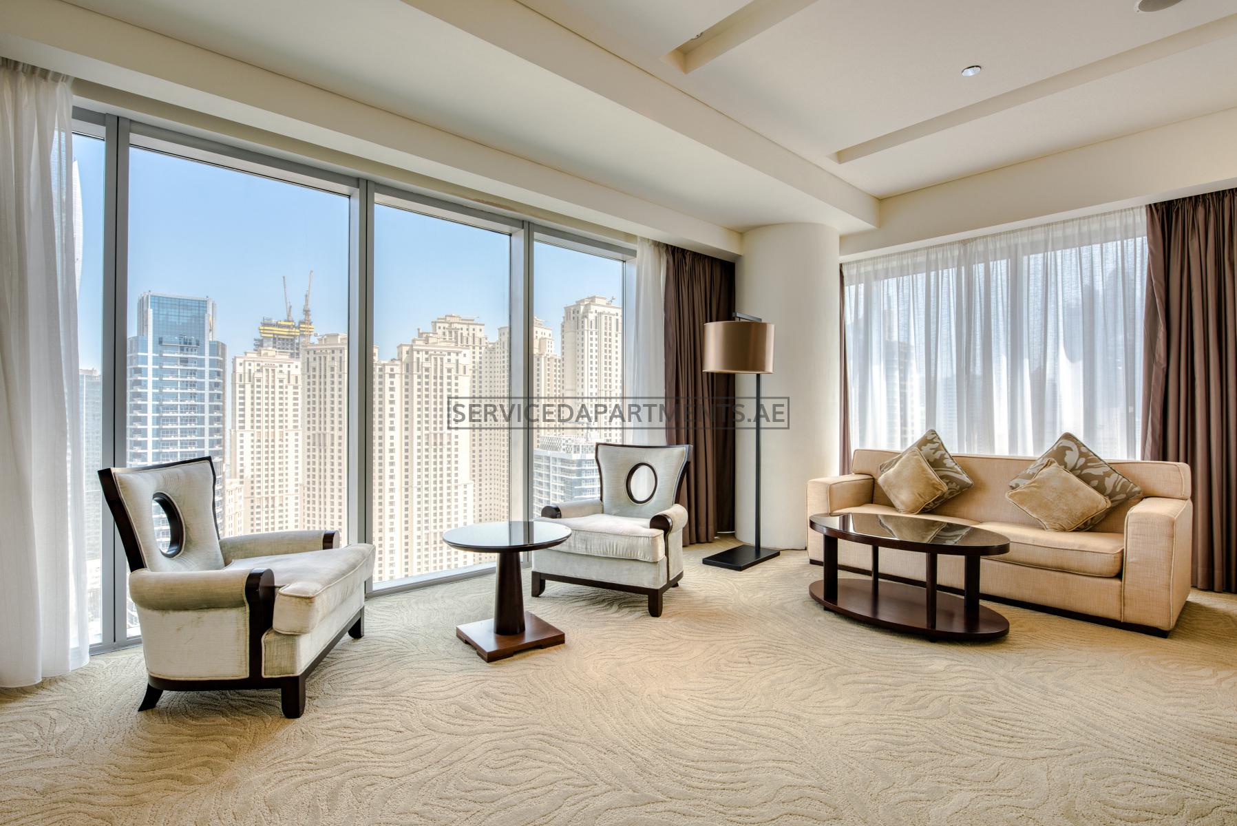 3 BR Serviced Apartments for Rent at Address Marina Residences Dubai