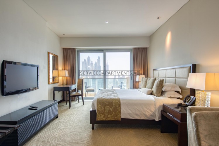 Furnished Studio Hotel Apartment in The Address Dubai Marina Residences