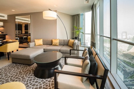 Furnished 3 Bedroom Hotel Apartment in Sheraton Grand Hotel Dubai