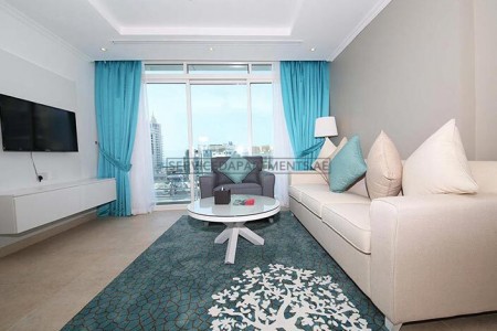 Furnished 1 Bedroom Hotel Apartment in Jannah Marina Bay Suites