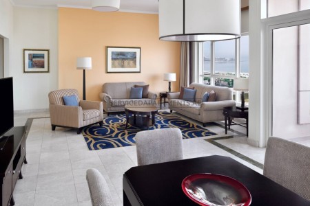 Furnished 2 Bedroom Hotel Apartment in Dubai Marriott Harbour Hotel & Suites