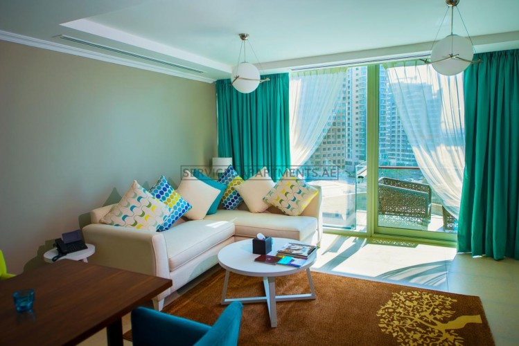Furnished 2 Bedroom Hotel Apartment in Jannah Place Dubai Marina