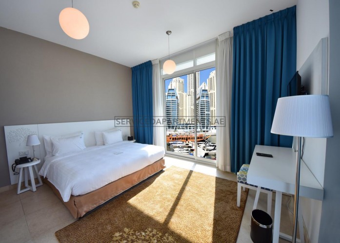 Furnished Studio Hotel Apartment in Jannah Place Dubai Marina
