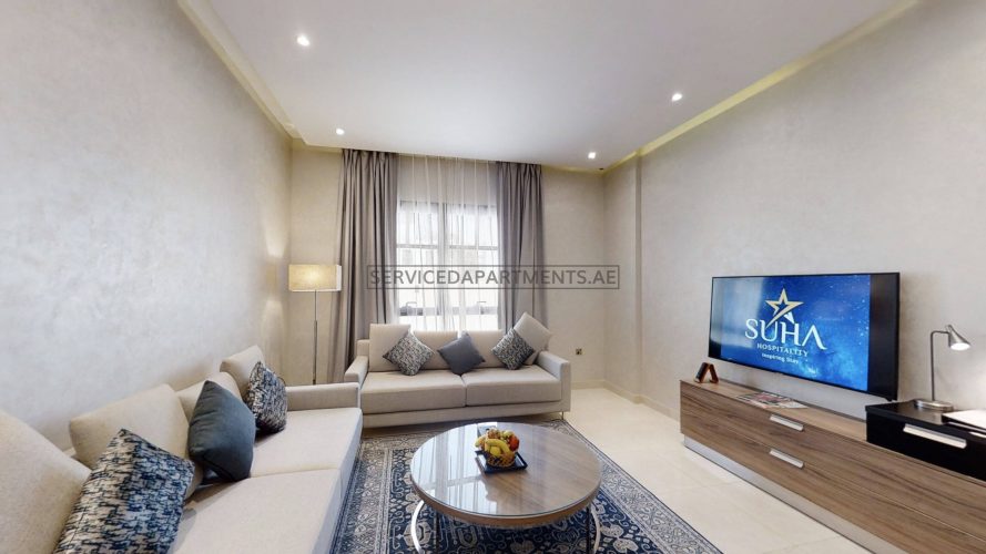 Furnished 1-Bedroom Hotel Apartment in The Suha Creek