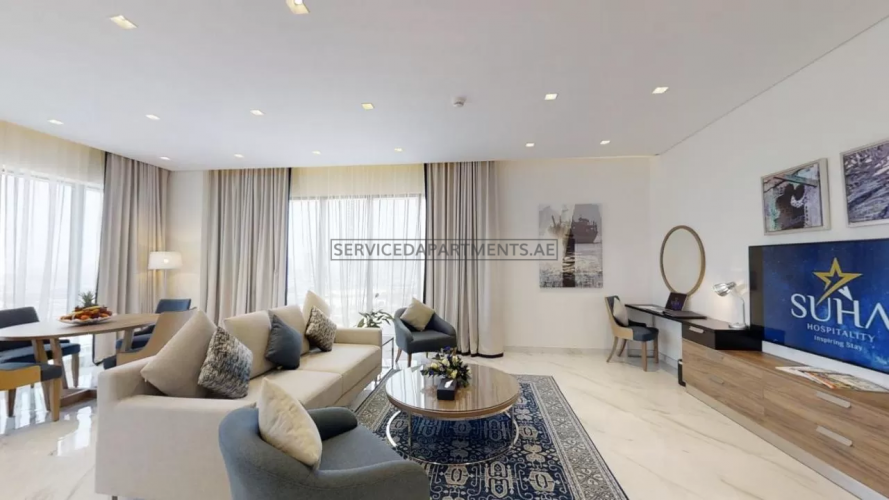 Furnished 2-Bedrooms Hotel Apartment in Suha Mina Rashid Hotel Apartments