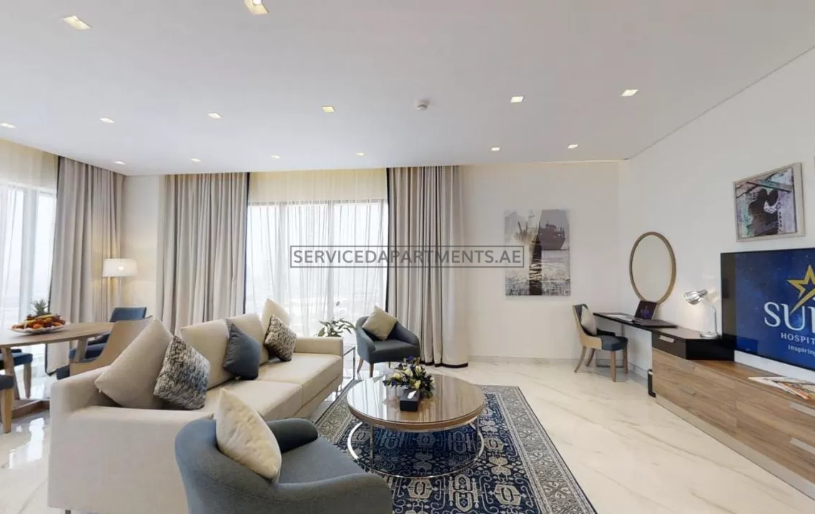 Furnished 2-Bedrooms Hotel Apartment in Suha Mina Rashid Hotel Apartments