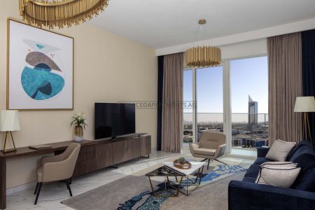 Furnished 1-Bedroom Hotel Apartment in Avani Palm View Dubai Hotel & Suites
