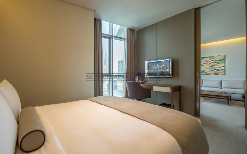 Furnished 1-Bedroom Hotel Apartment in Intercontinental Dubai Marina