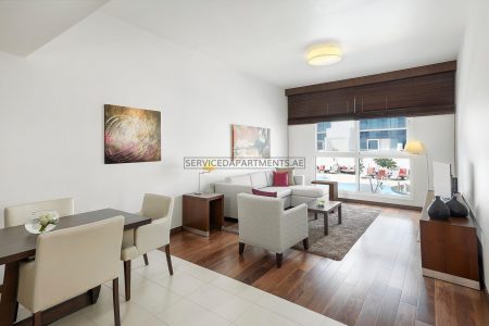 Furnished 2-Bedrooms Hotel Apartment in Hyatt Place Dubai Al Rigga Residences