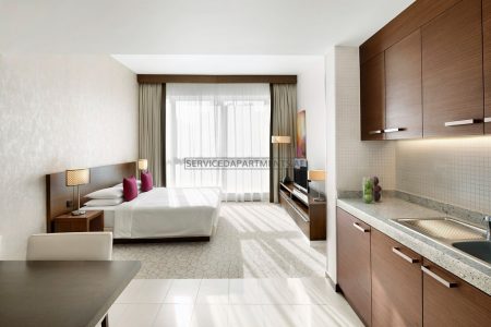 Furnished Studio Hotel Apartment in Hyatt Place Dubai Al Rigga Residences