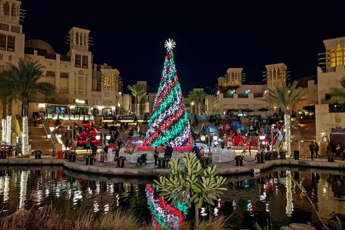 Photo of the annual christmas market held at Madinat Jumeirah