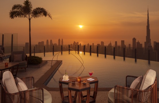 Rooftop lounge at SLS Hotel Dubai