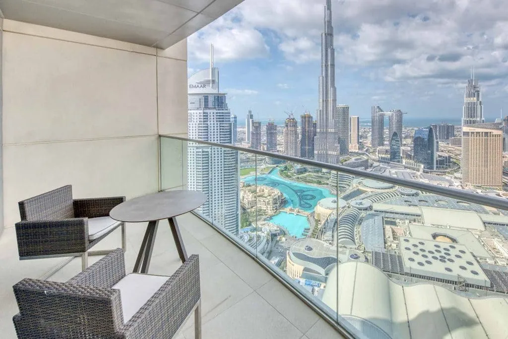 Apartment with a view on Downtown Dubai, showing Special Monthly offers on Serviced Apartments in Dubai