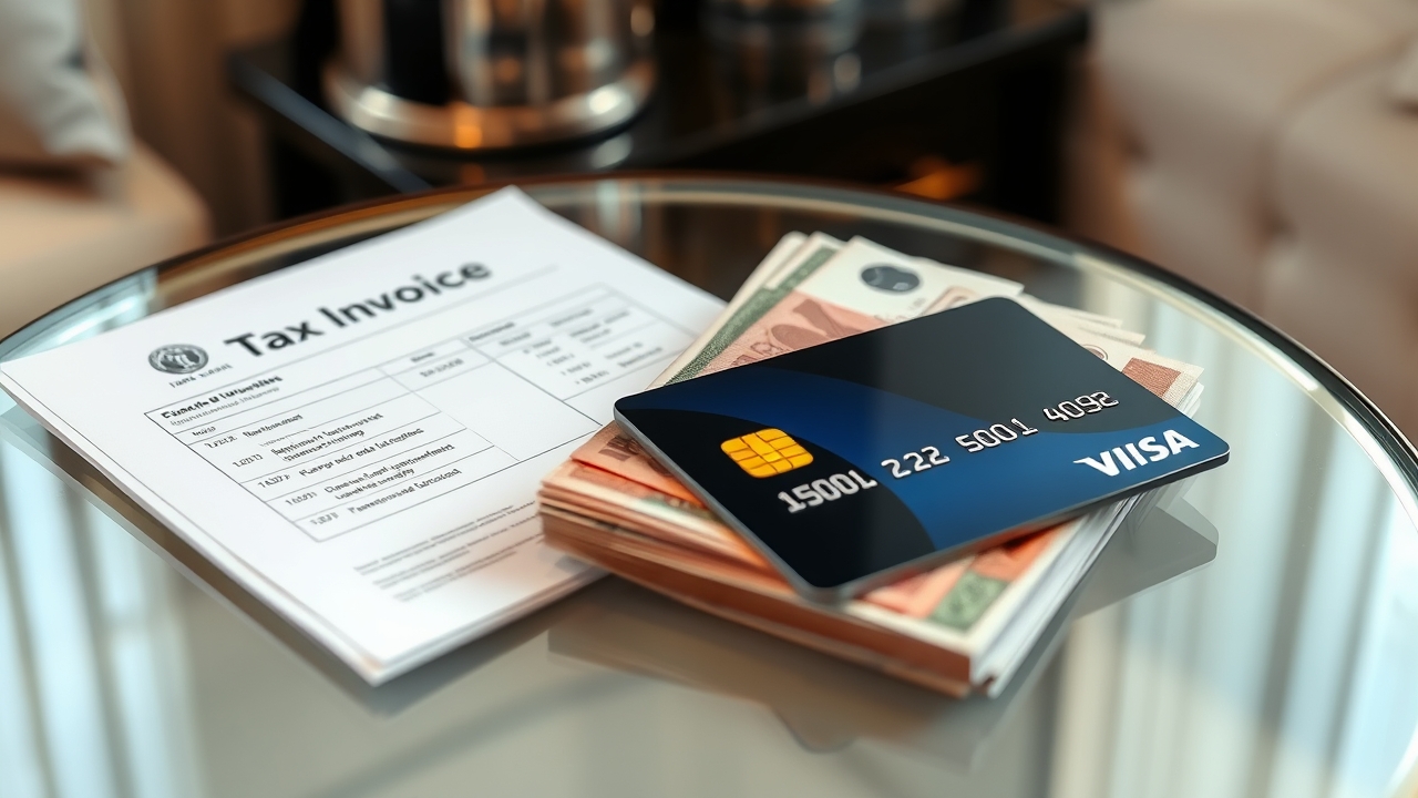 Payment and financial documents for UAE serviced apartments