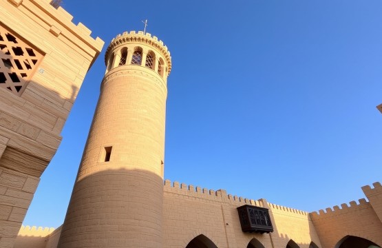 Traditional windtower architecture in Al Seef Dubai