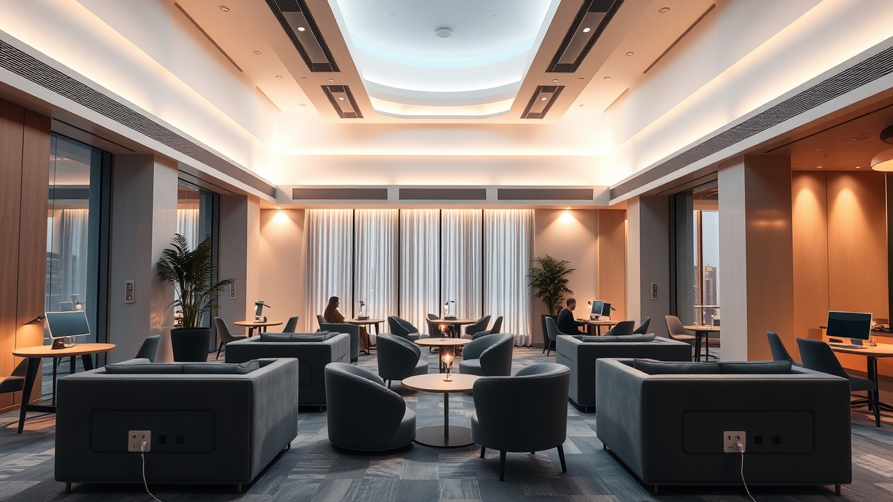 Professional coworking space within a Dubai tech residency