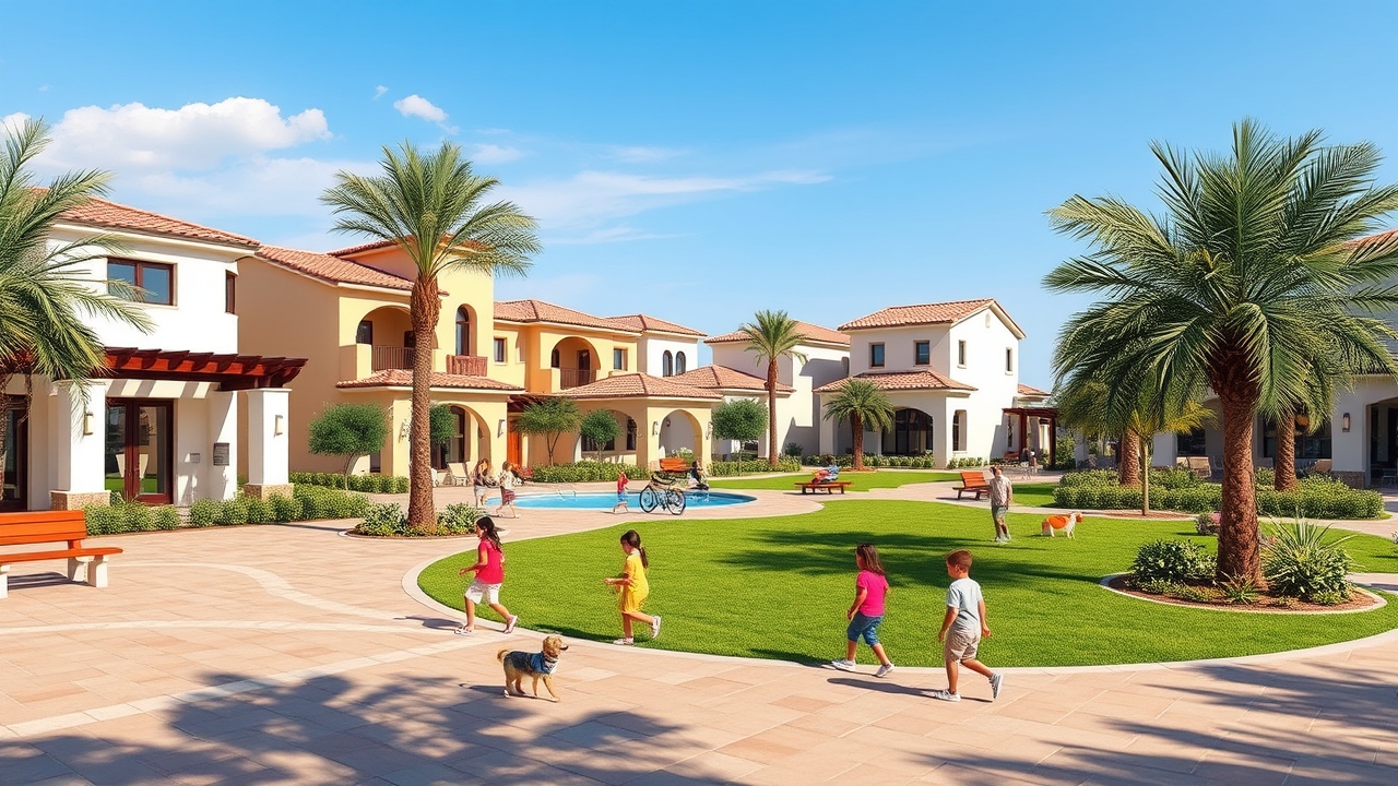 Family community park in Arabian Ranches