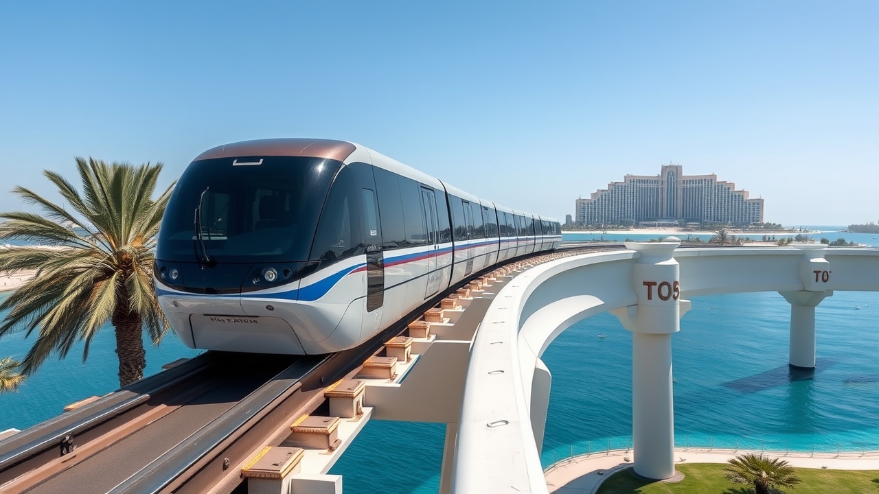 Palm Jumeirah Monorail transit system