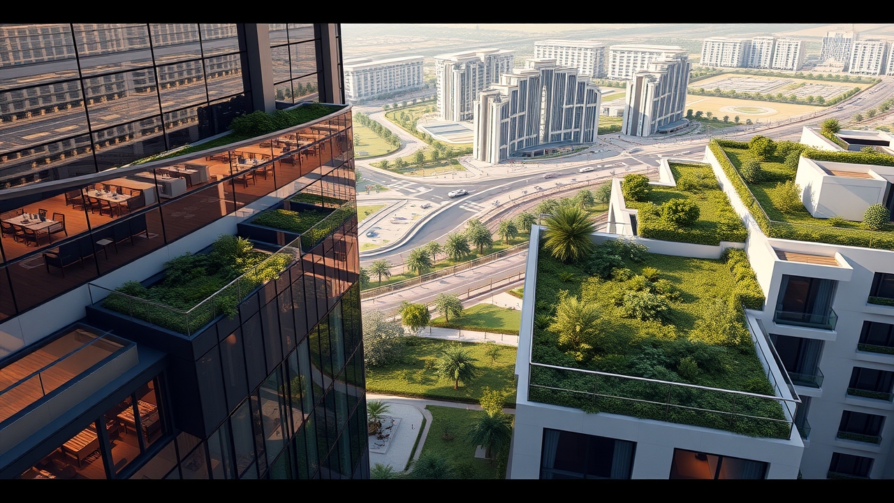 Modern off-plan residential development rendering in Dubai