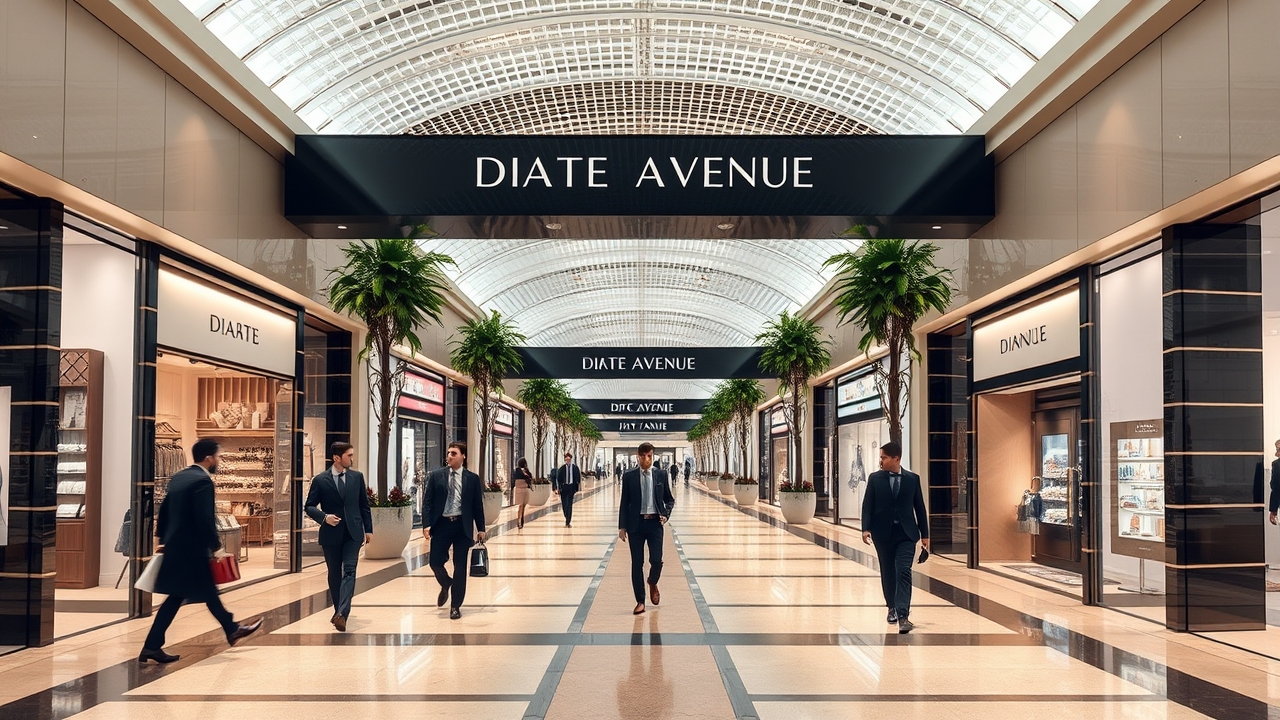 The Gate Avenue retail walkway in DIFC