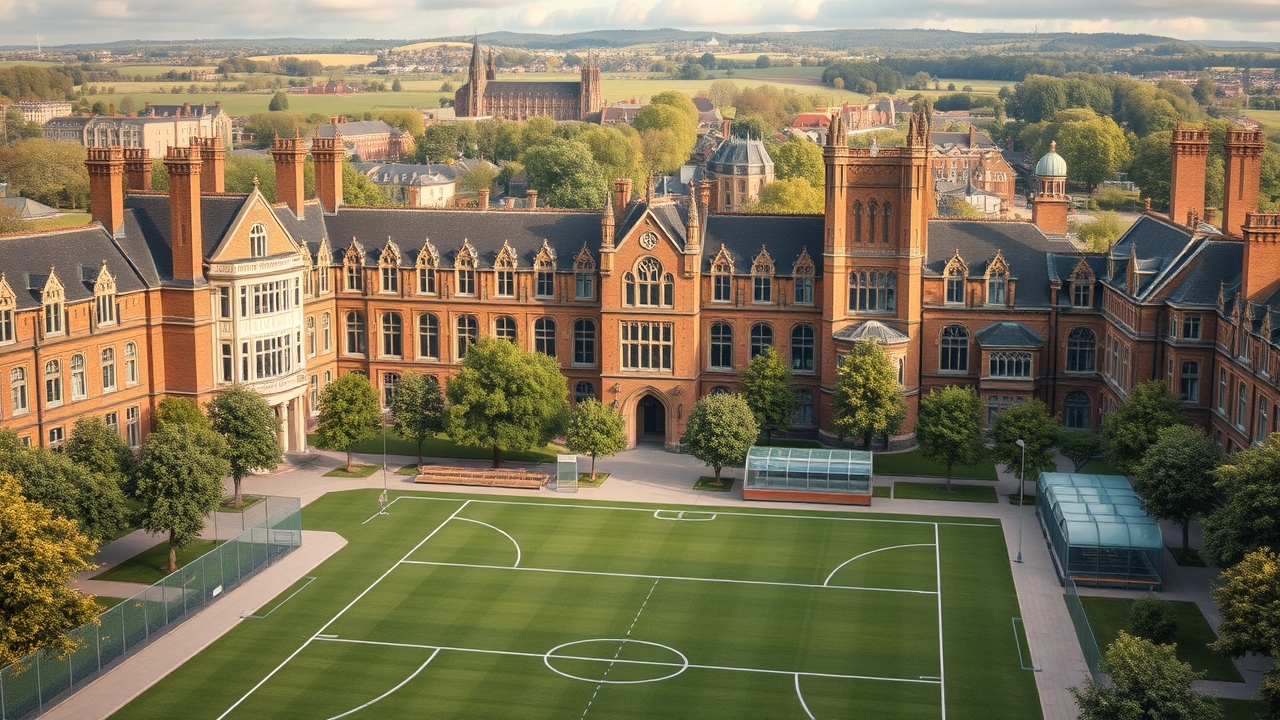 Prestigious school campus architecture