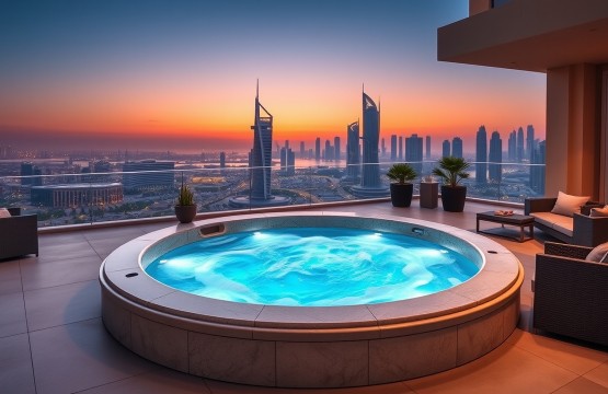 Luxury serviced apartment with private jacuzzi in Dubai Marina