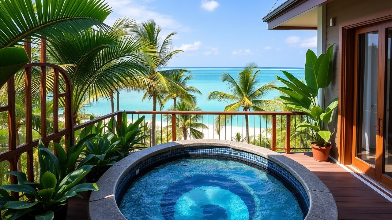 Anantara The Palm serviced apartment with lagoon view jacuzzi