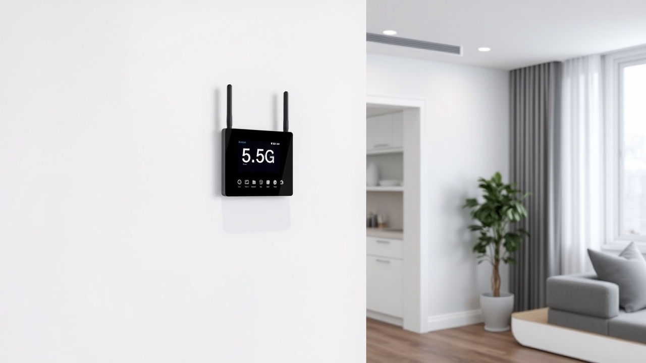 5.5G connectivity hardware in a Dubai apartment