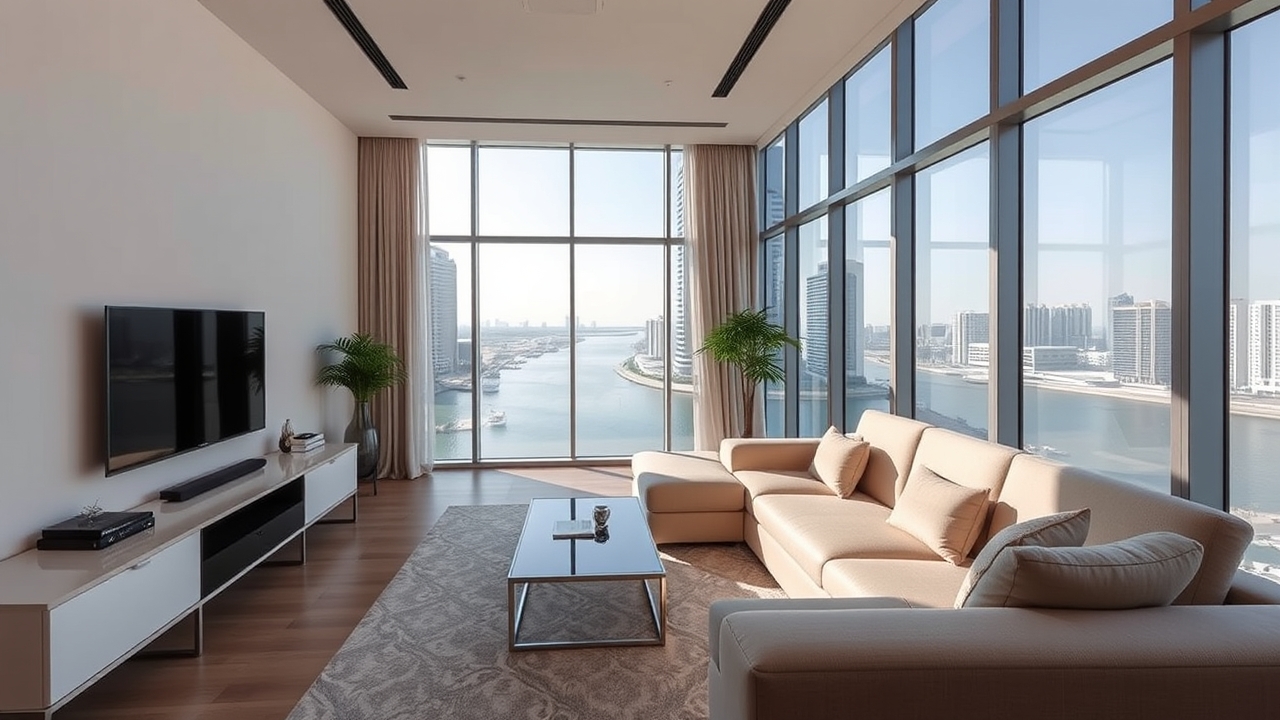 Modern luxury studio apartment in Business Bay Dubai