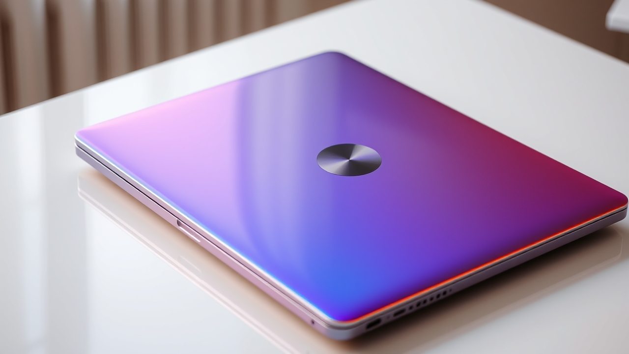 High-end 2026 professional laptop close-up