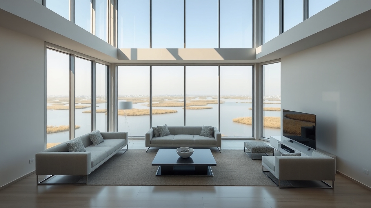 Modern apartment interior on Al Reem Island Abu Dhabi