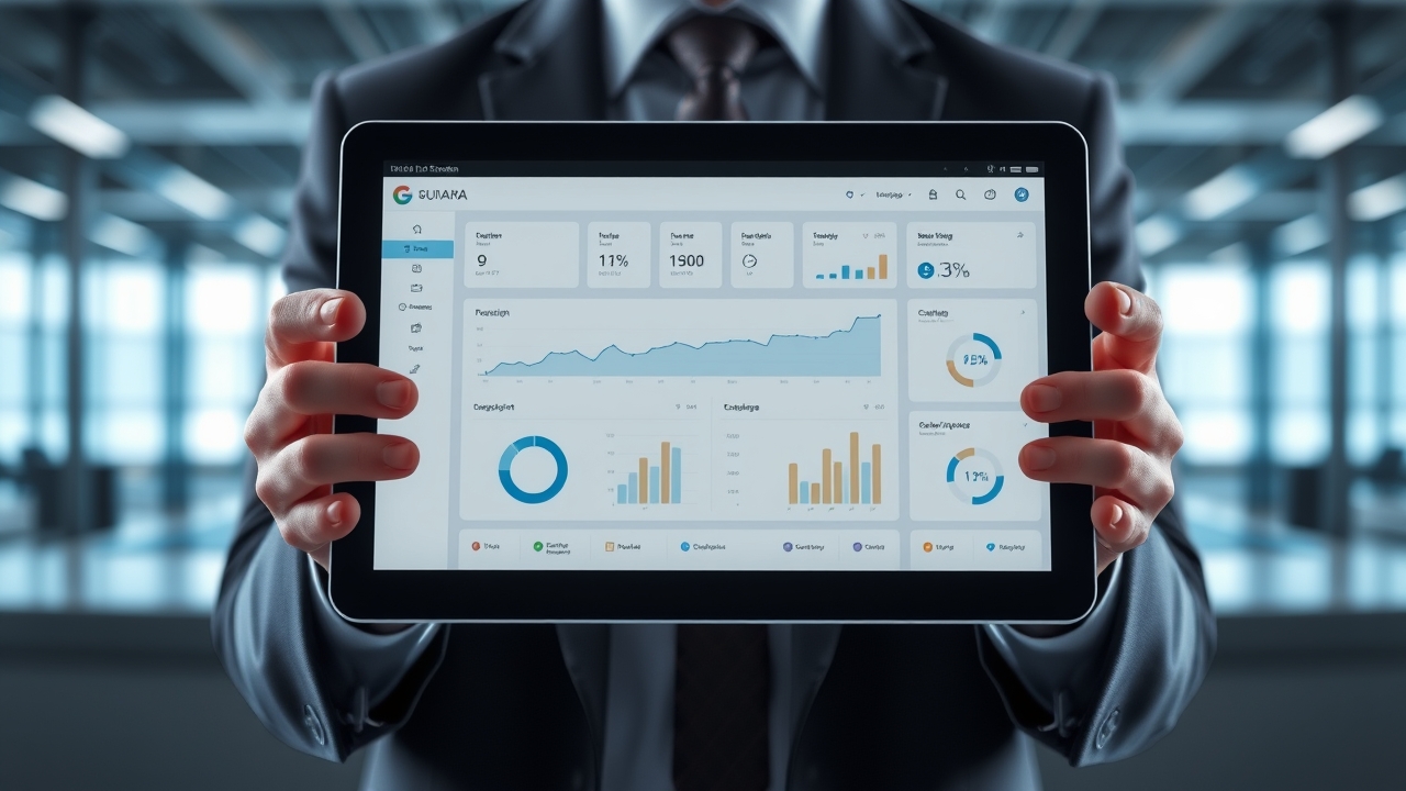 Digital property management interface on a tablet