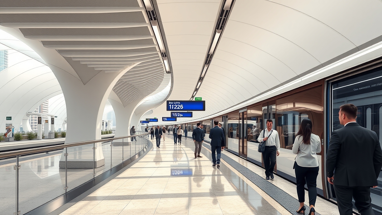 Dubai Marina Blue Line metro station 2026