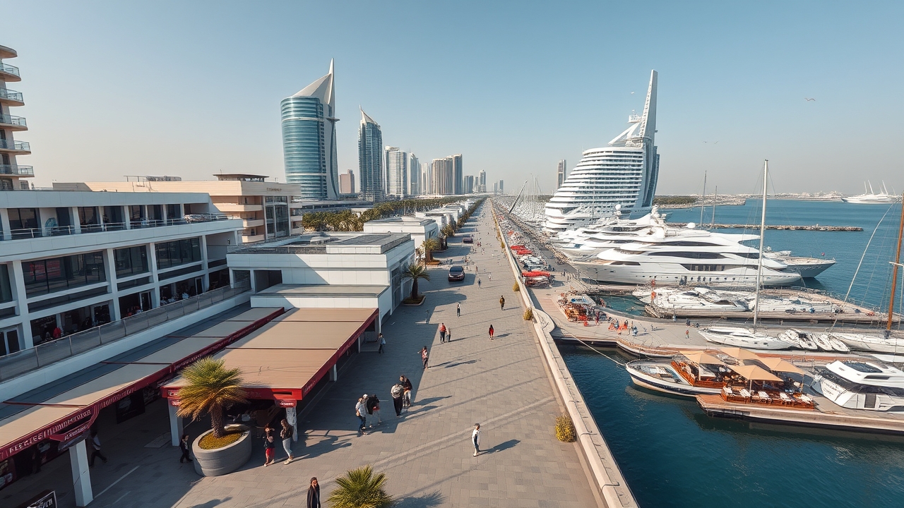 Dubai Marina Walk pedestrian area 2026