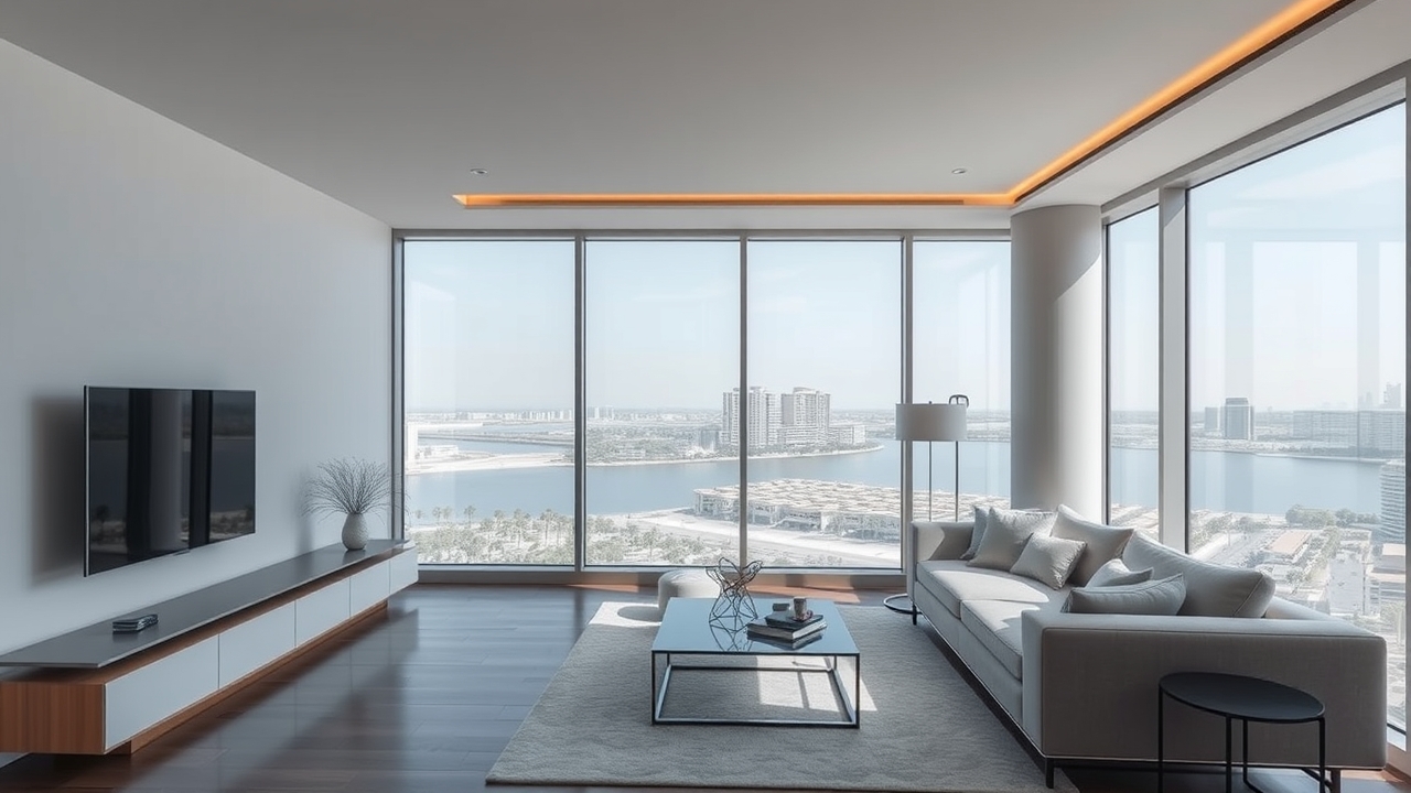 Luxury serviced apartment interior in Dubai Silicon Oasis