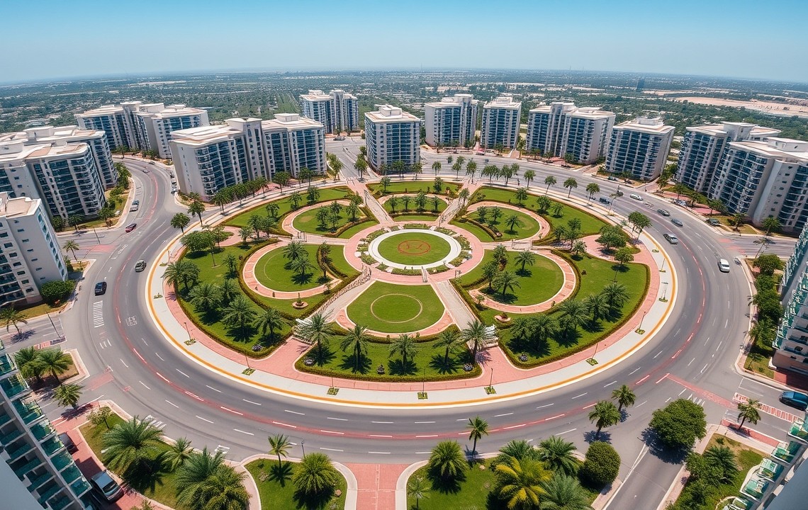 Aerial view of Jumeirah Village Circle JVC 2026