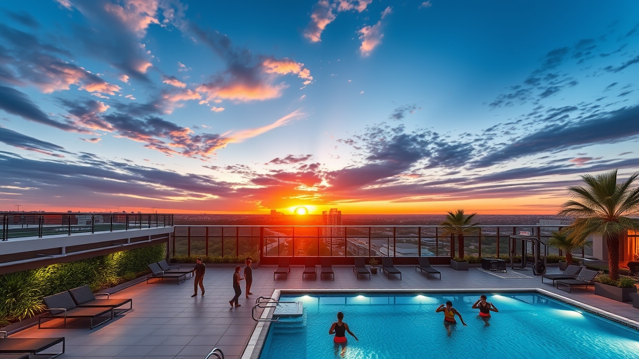 Circle Mall rooftop amenities JVC