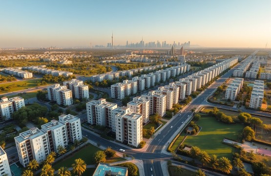 Aerial view of Liwan Dubai 2026 residential hub