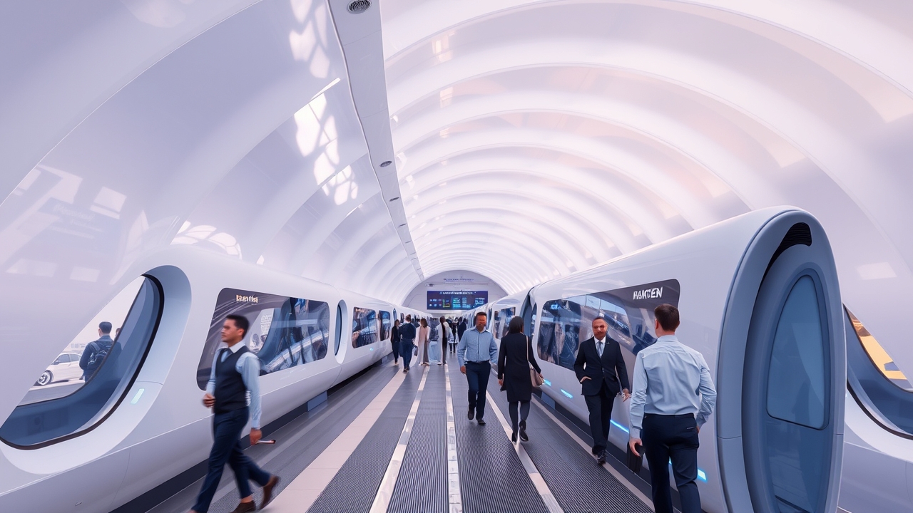 Modern Palm Monorail station at Nakheel Mall