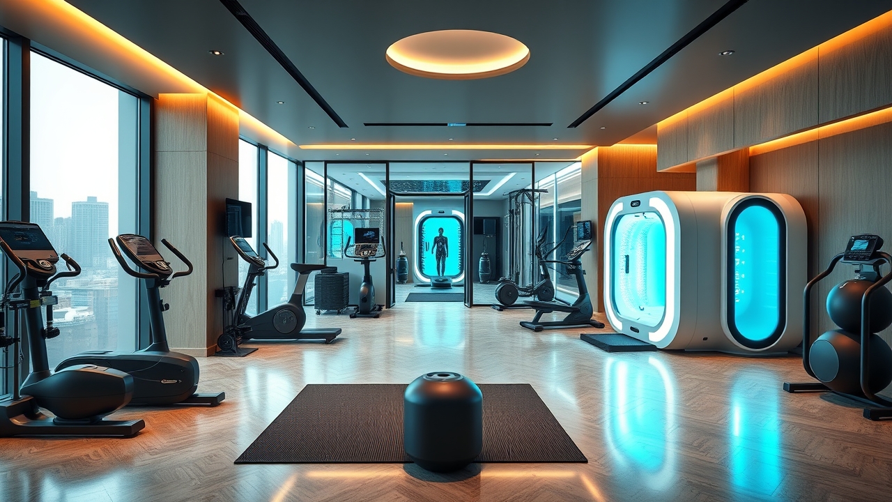 Bio-hacking wellness center serviced apartment