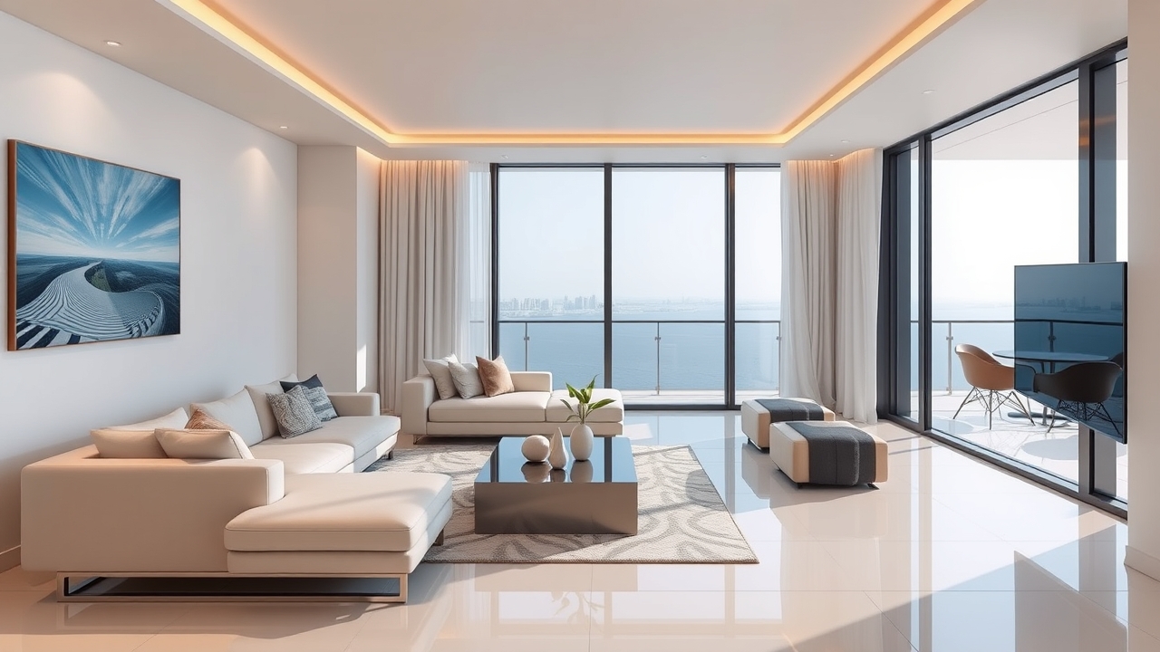 Luxury serviced apartment interior Dubai
