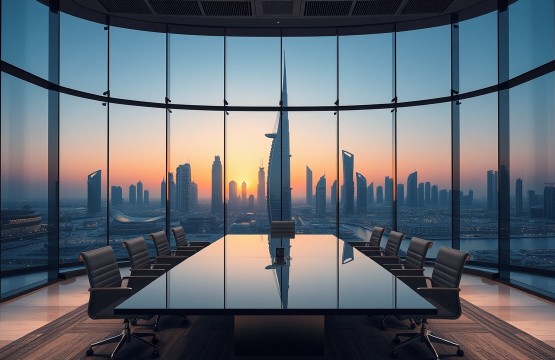 Corporate boardroom in Dubai Business Bay 2026