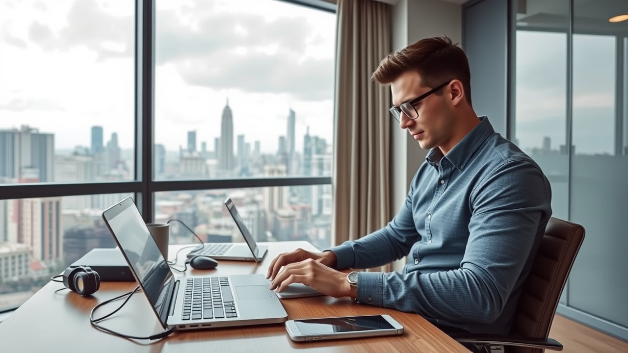 Business traveler in 2026 serviced apartment