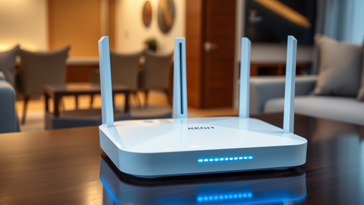 Modern 6G smart home hub in a Doha corporate residence