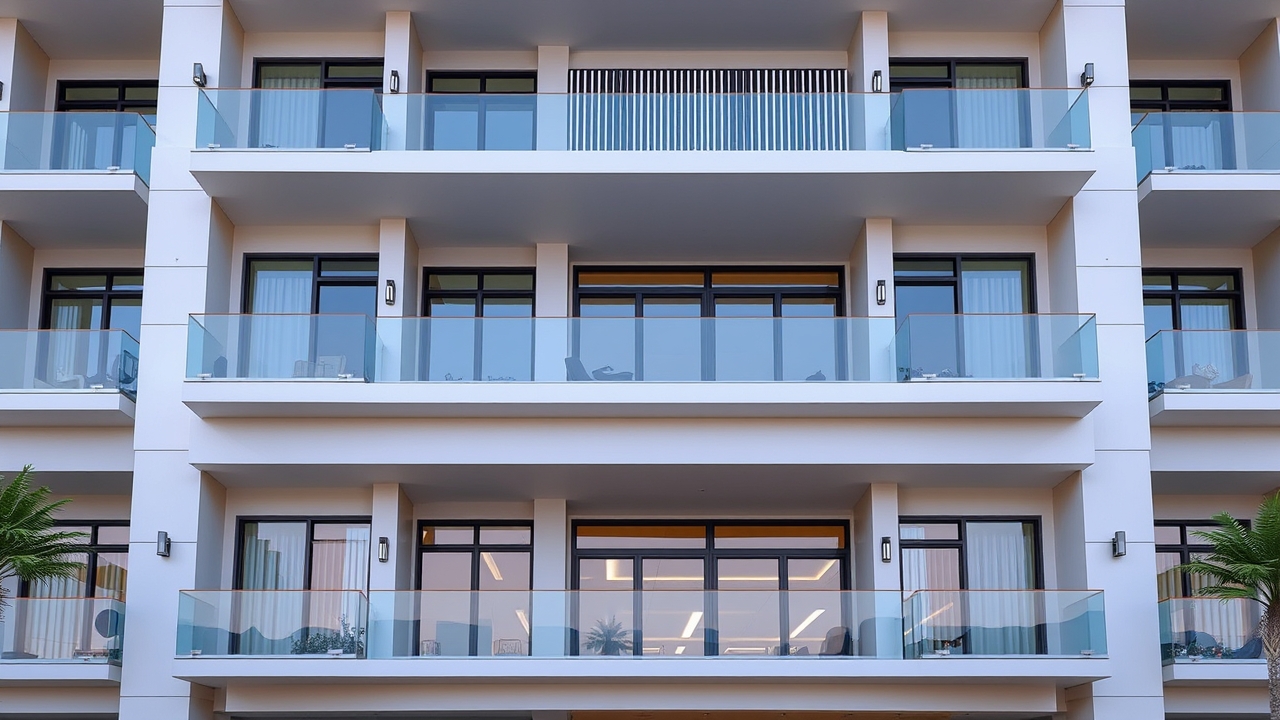 Modern serviced apartment building Fujairah
