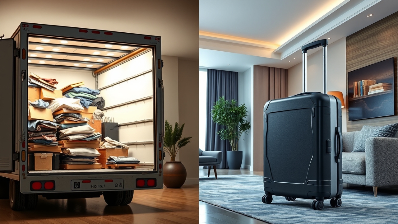 Minimalist relocation concept for serviced living